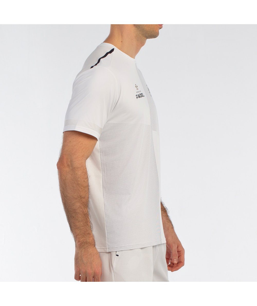 Profil du Tee Shirt Bullpadel Buque Blanc