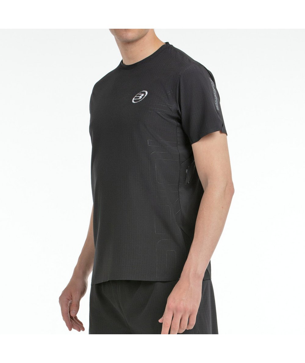 Tee Shirt Bullpadel Licio Negro vue complète