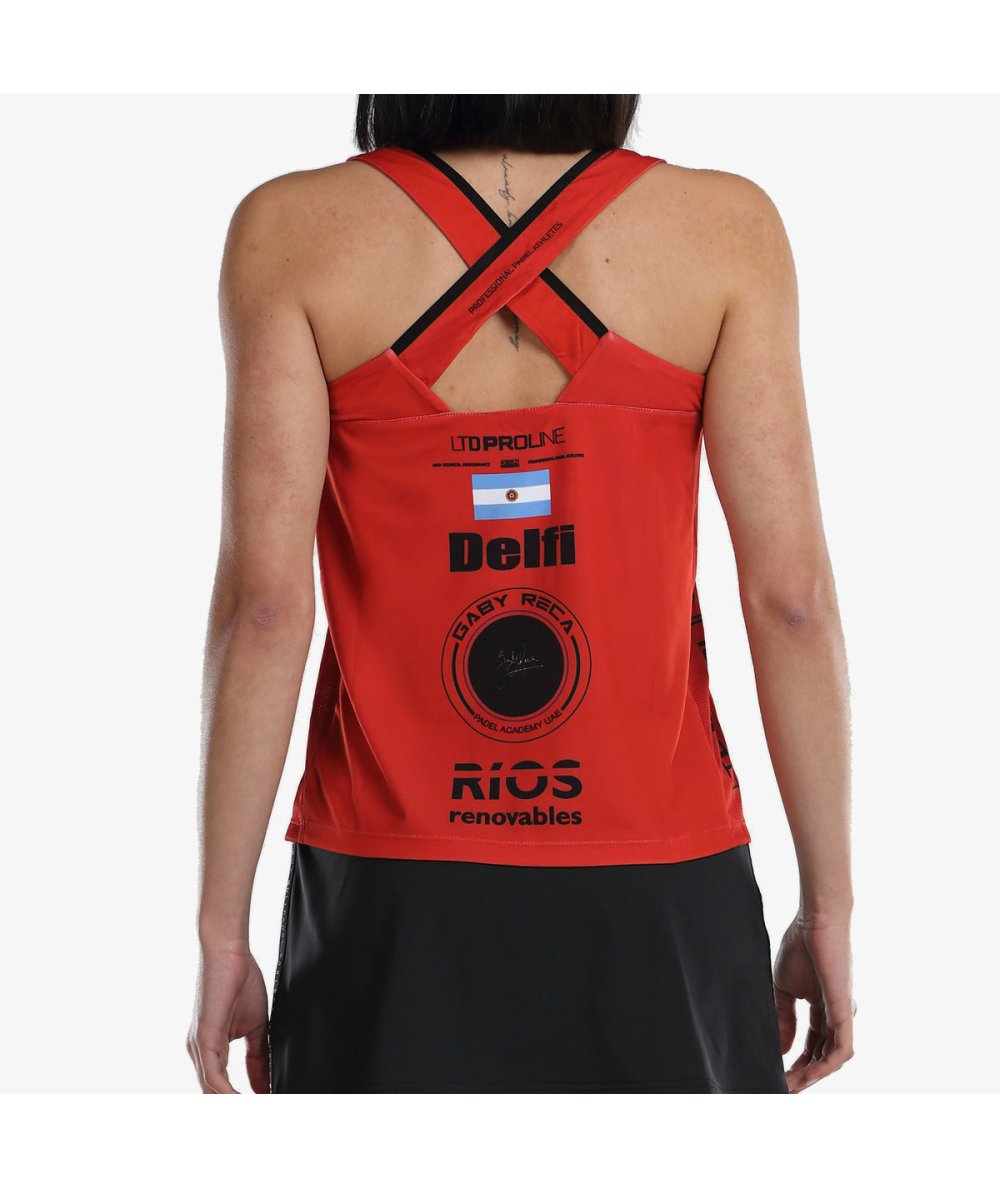 Vue avant du débardeur Bullpadel Delfi Brea