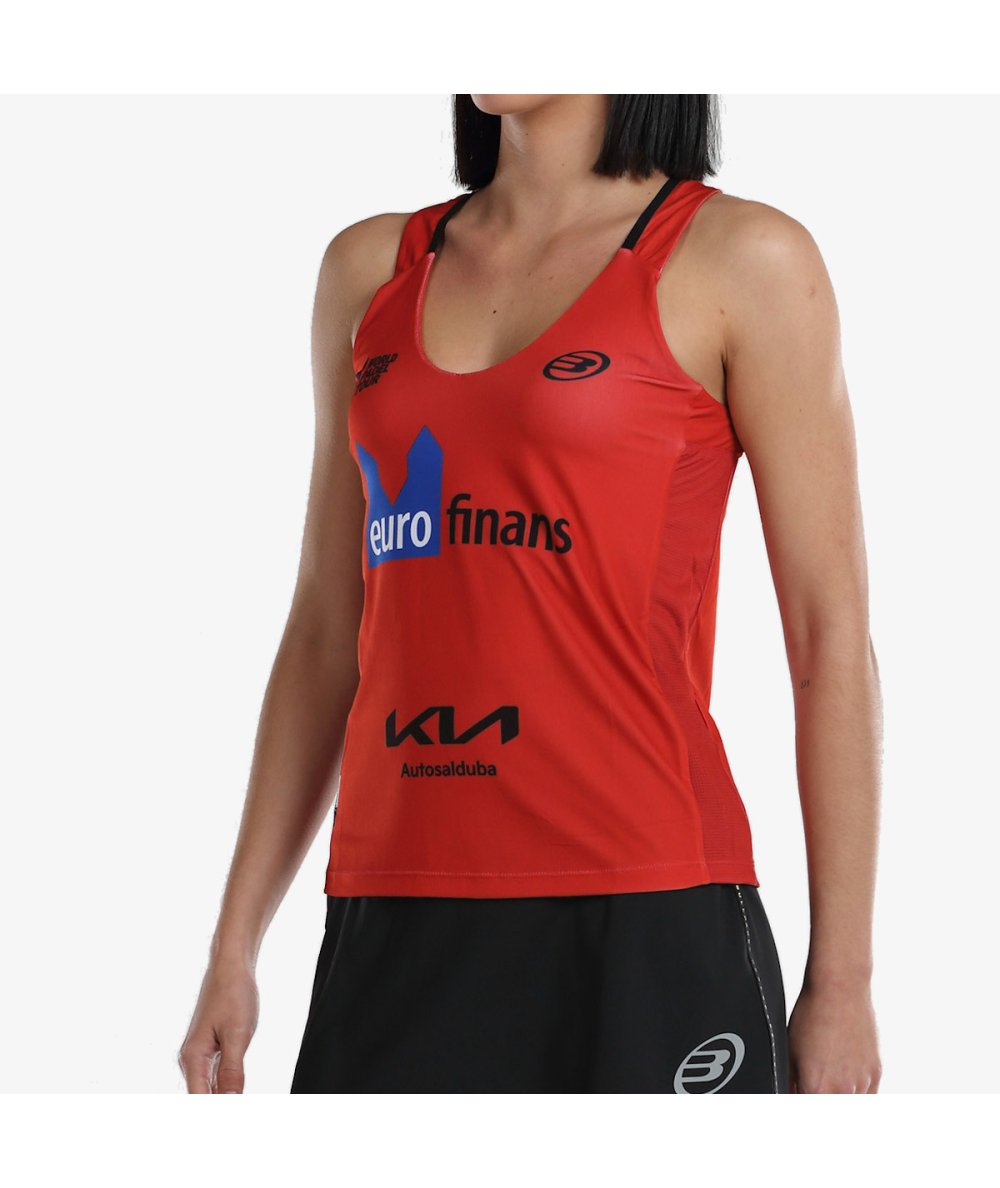 Delfi Brea portant le débardeur Bullpadel Orlas