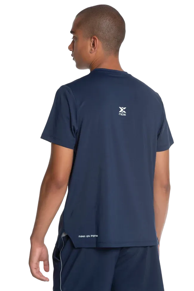 Vue arrière du Tee Shirt Nox Team Bleu Marine