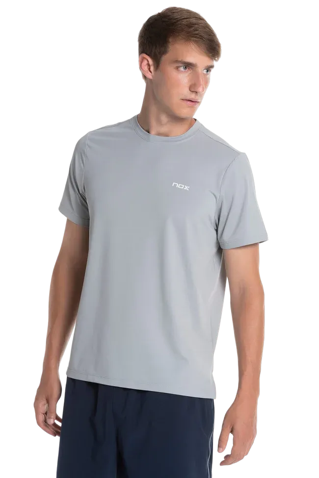 Tee Shirt Nox Team Gris pour padel homme