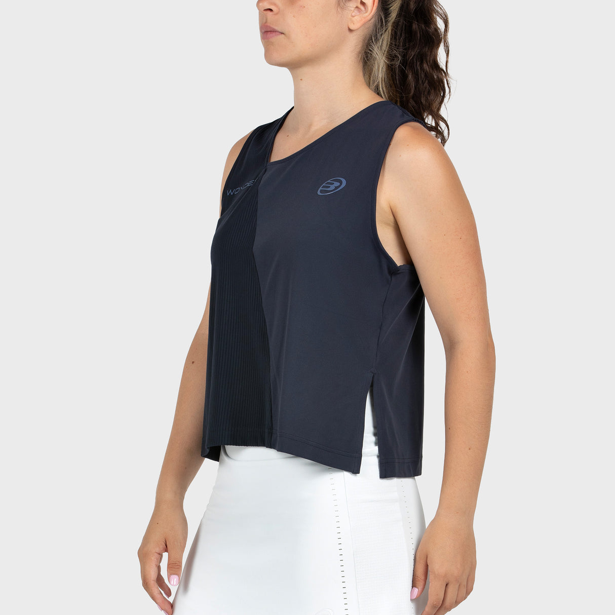 Débardeur de padel Bullpadel Claudia Fernandez 26I Azul Marino
