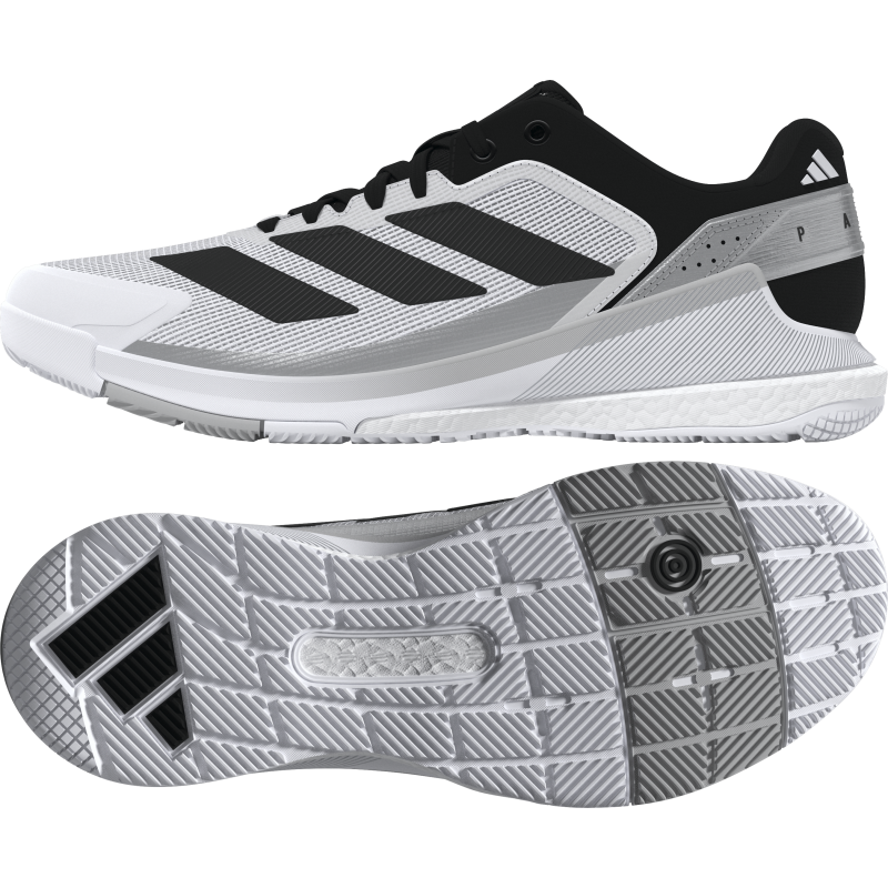 Chaussures de padel Adidas CrazyQuick Boost White / Grey Two / Core Black