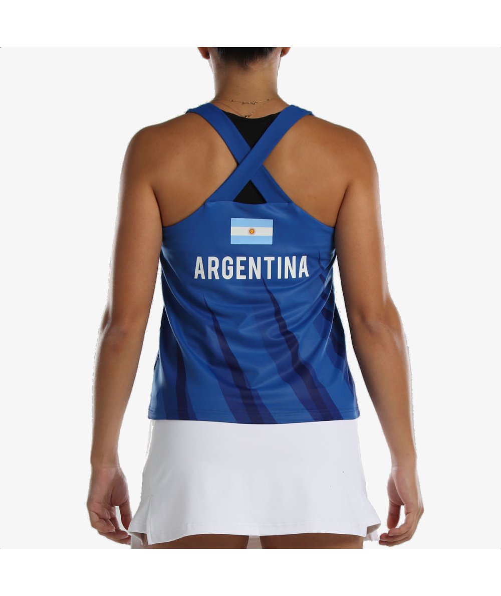 Bullpadel Abita Azul – Débardeur respirant pour femmes joueuses de padel