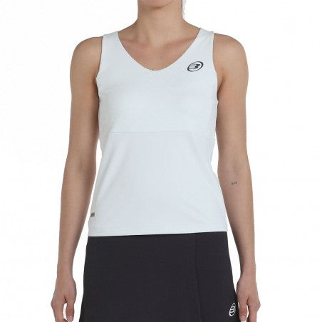 Débardeur Bullpadel Porru Hielo homme sur le court de padel