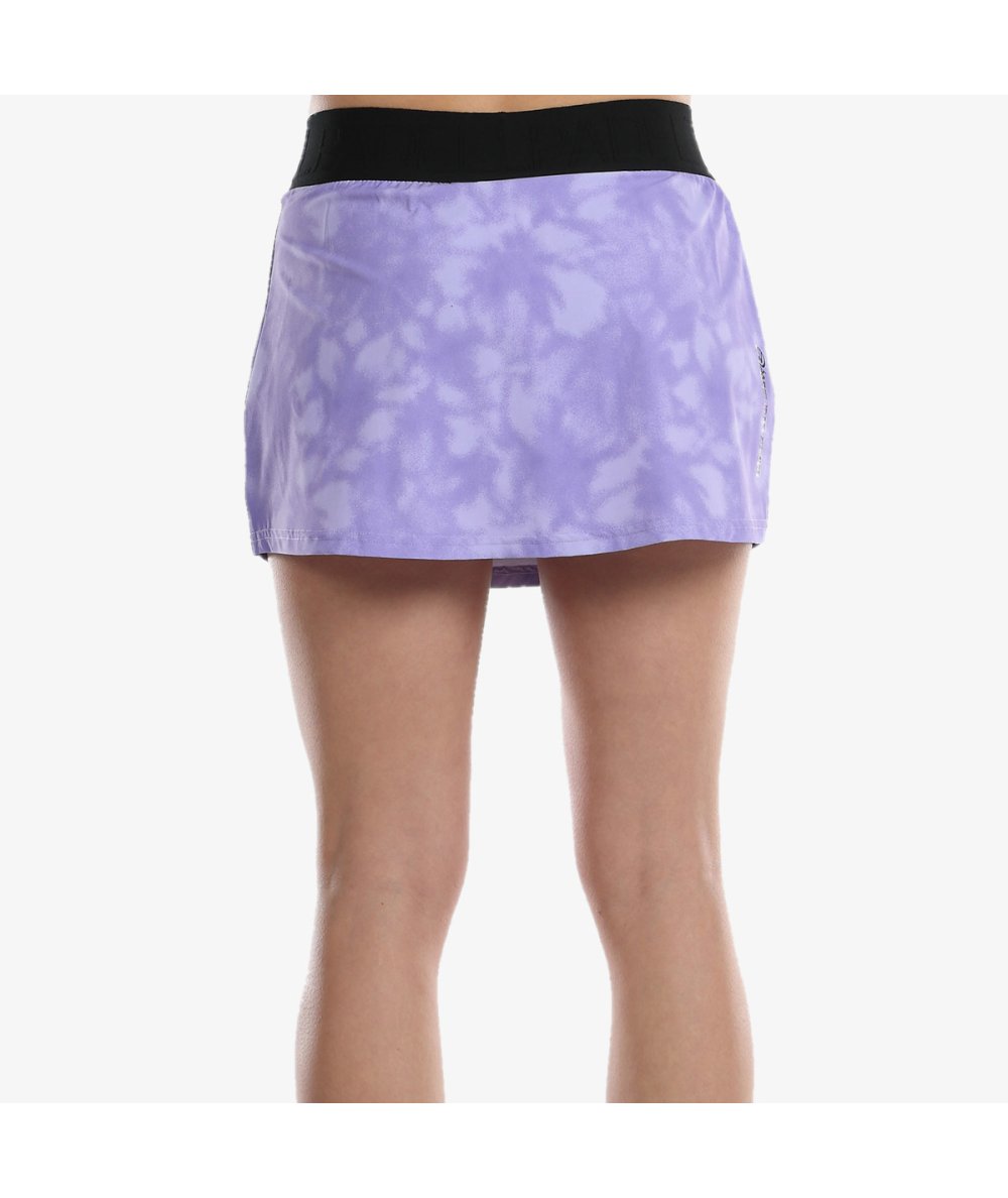 Vue avant de la jupe Bullpadel Edite Mauve