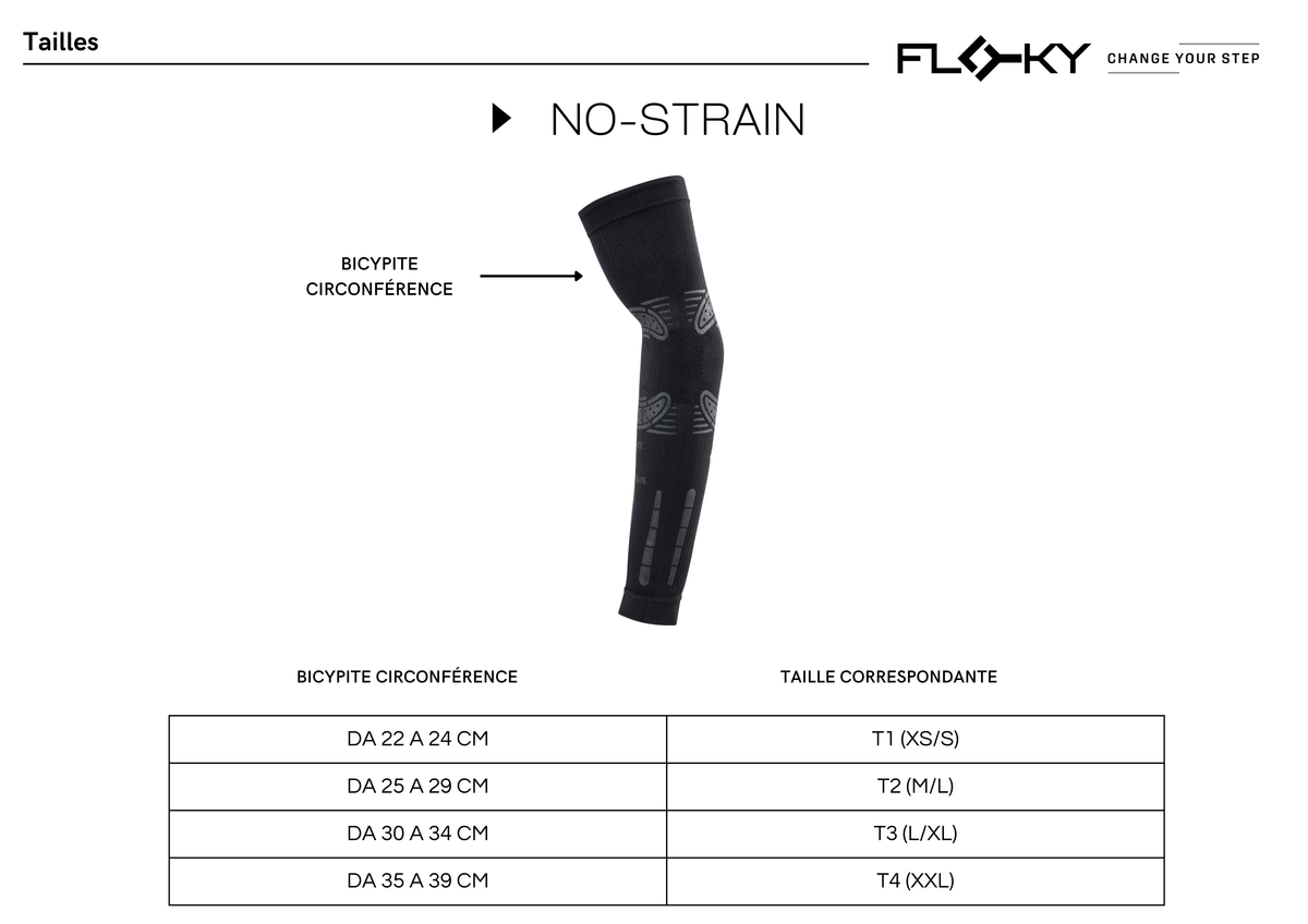 Manchon Floky No Strain noir, accessoire élégant avec finition détaillée, conçu pour un confort optimal et un style moderne.