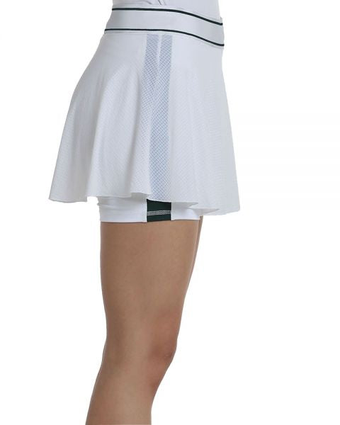 Jupe Bullpadel Laza Blanc matière respirante