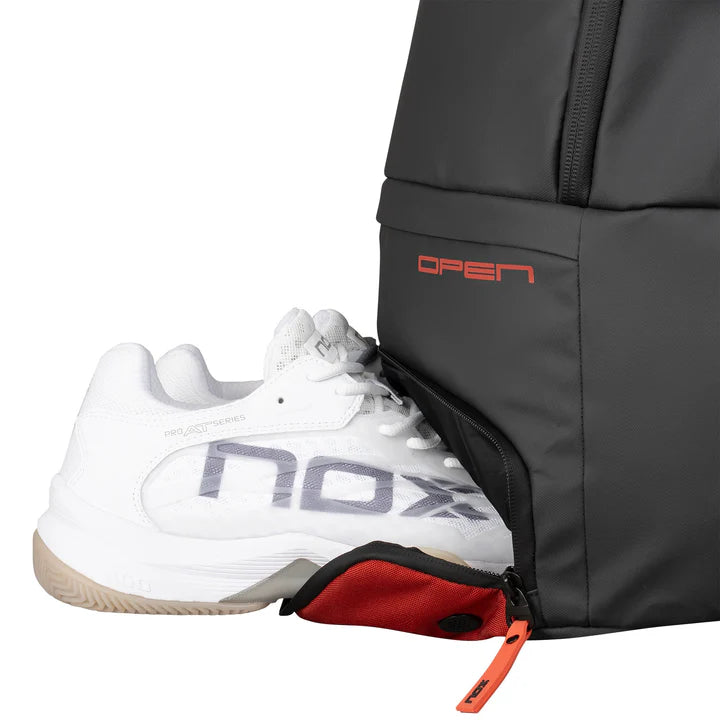 Sac à dos de padel Nox Luxury Open Series Noir / Rouge