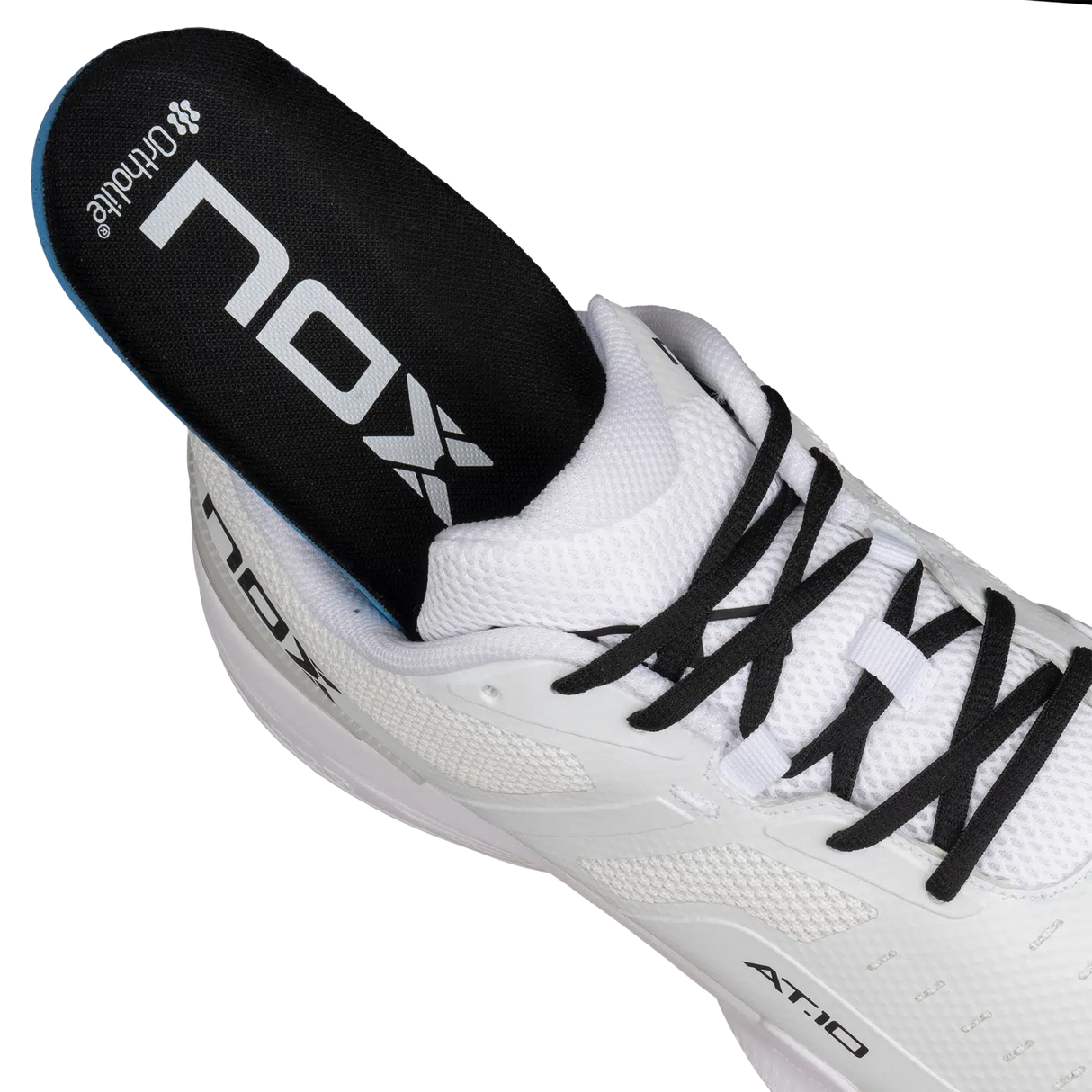 Chaussures padel Nox AT10 Pro Blanc semelle adhérente