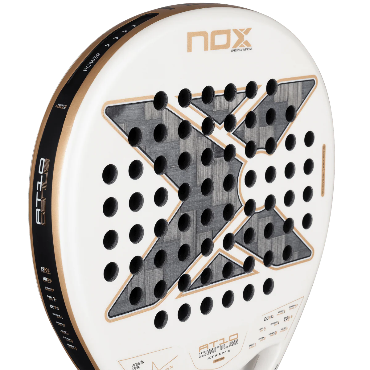 Raquette de padel Nox AT10 Luxury Genius 12K Alum XTREM 2026 by Agustín Tapia