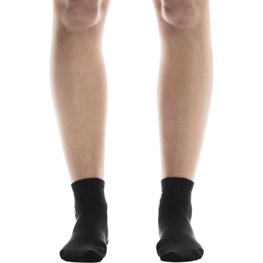 Chaussettes On Logo Sock Mid Black vue latérale