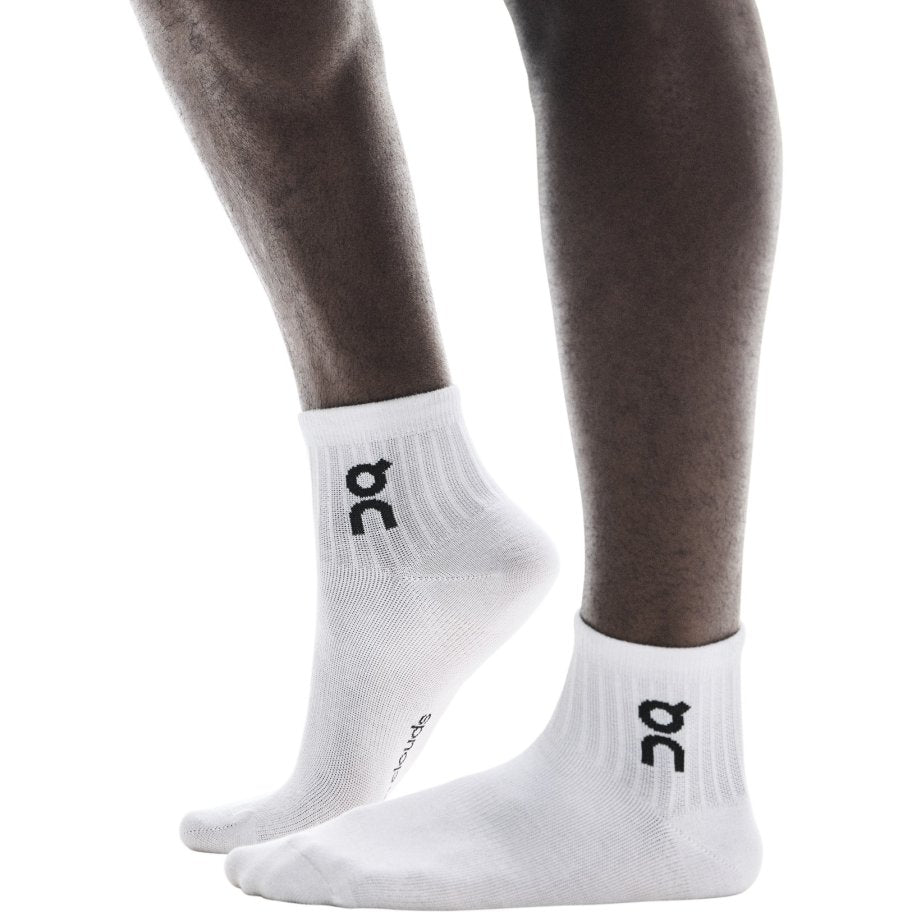 Chaussettes On Logo Sock Mid White