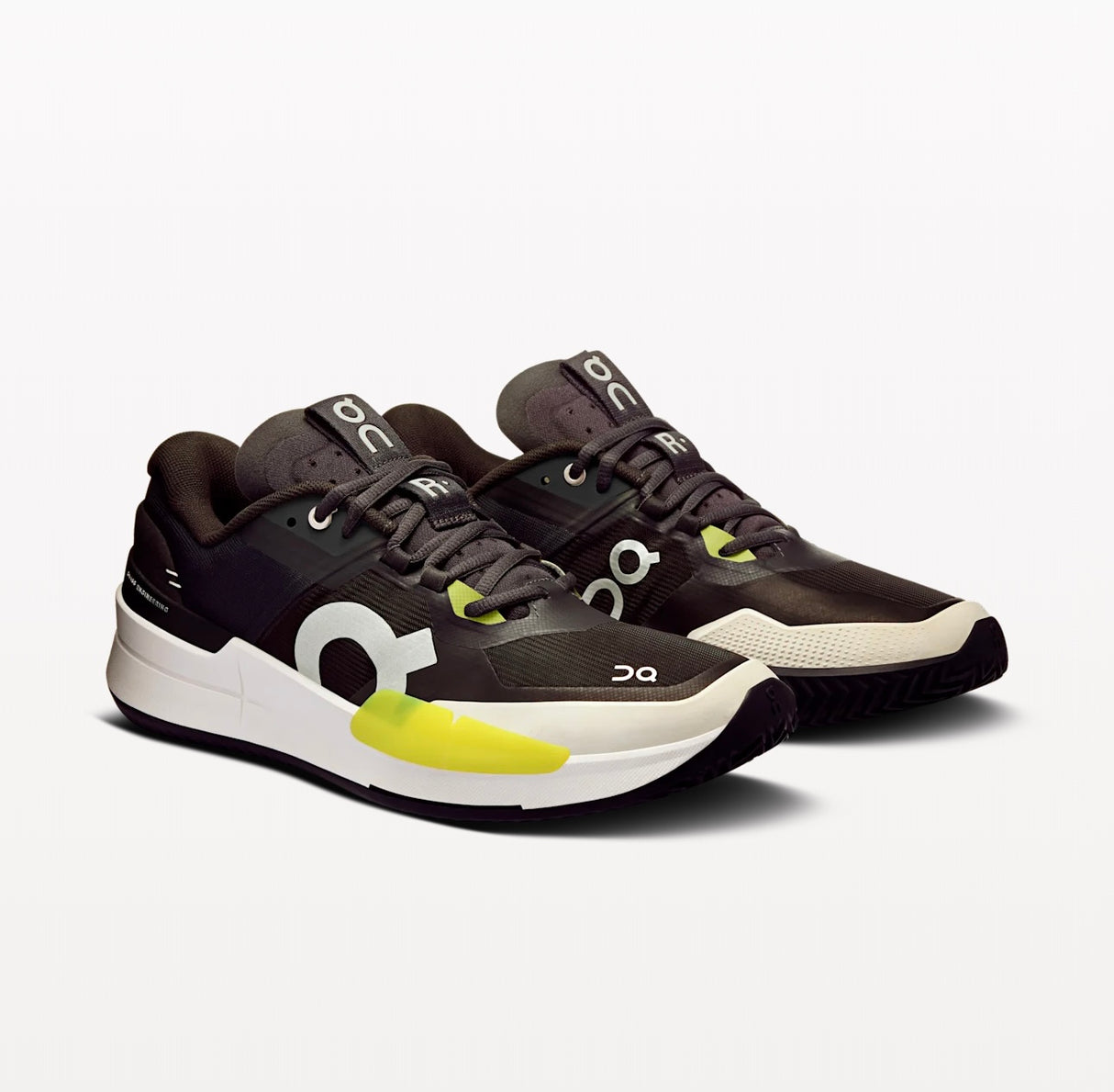 Chaussures On THE ROGER Pro 2 Clay Men Black Lime détail matériau