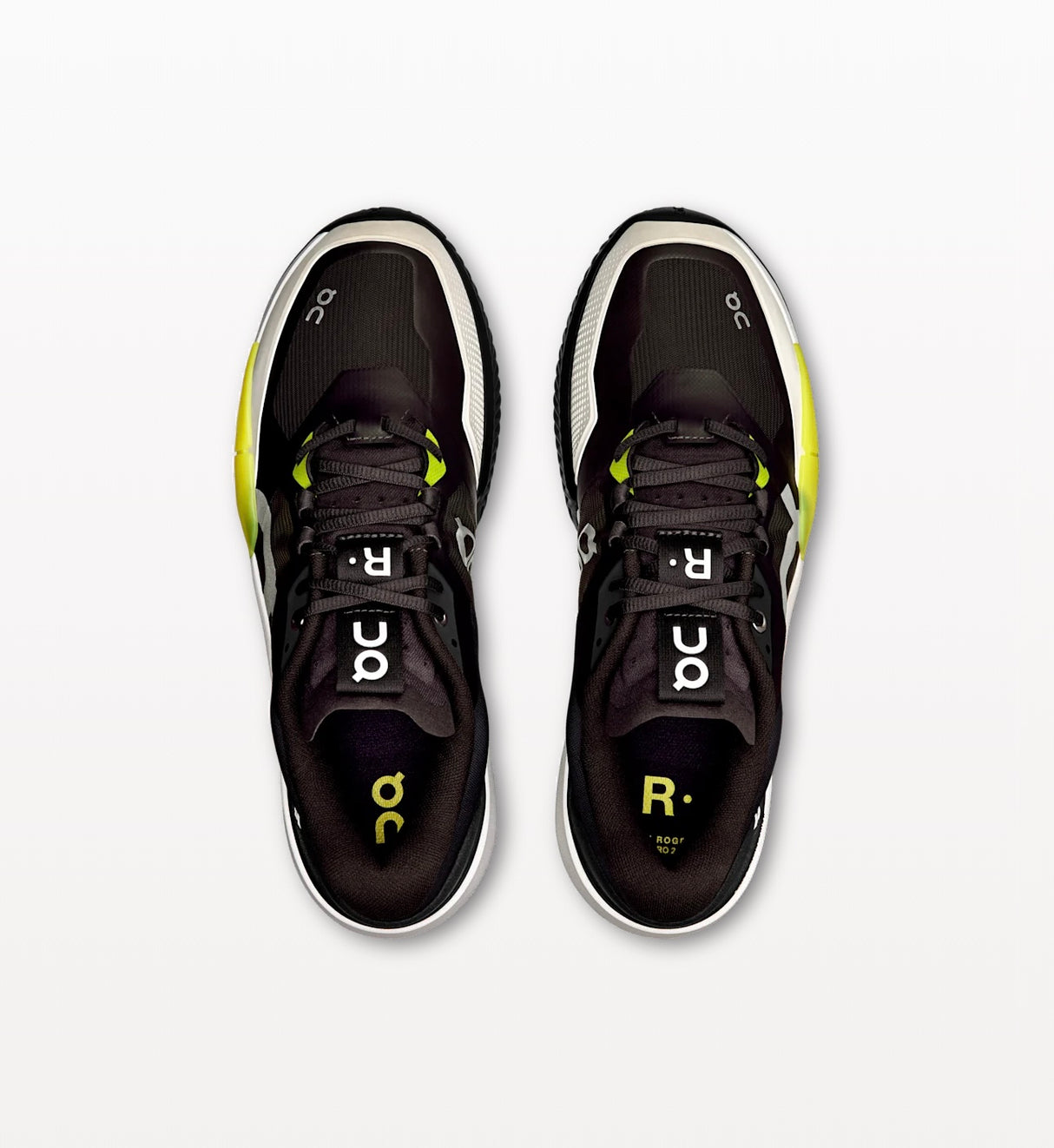 Chaussures On THE ROGER Pro 2 Clay Men Black Lime vue latérale