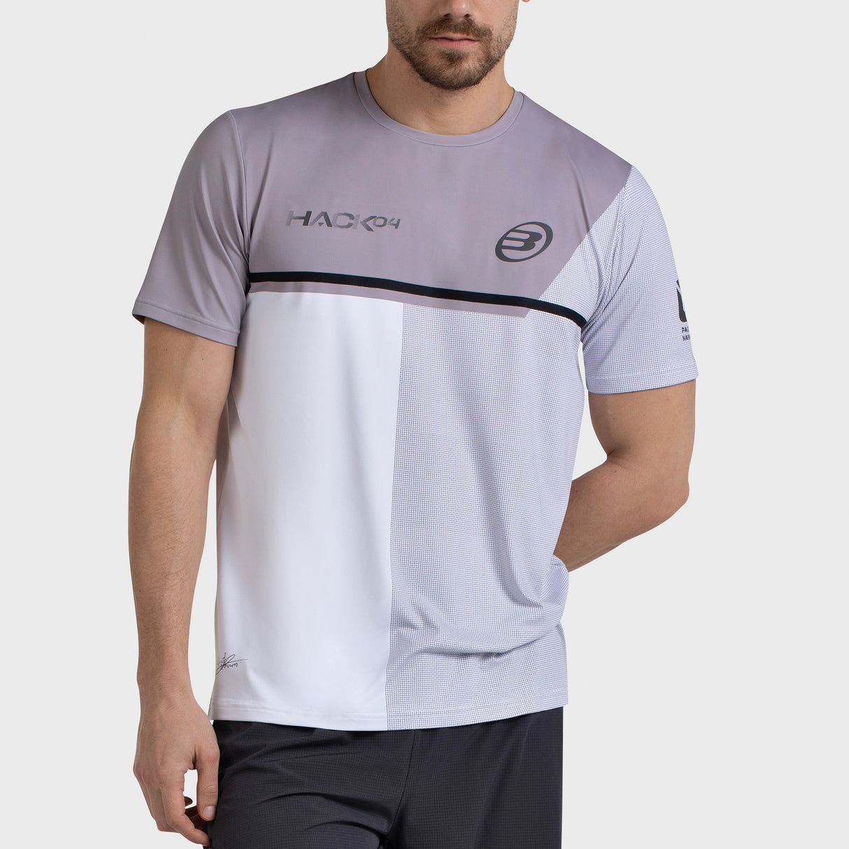Tee Shirt de padel Bullpadel Paquito Navarro 26I Blanco