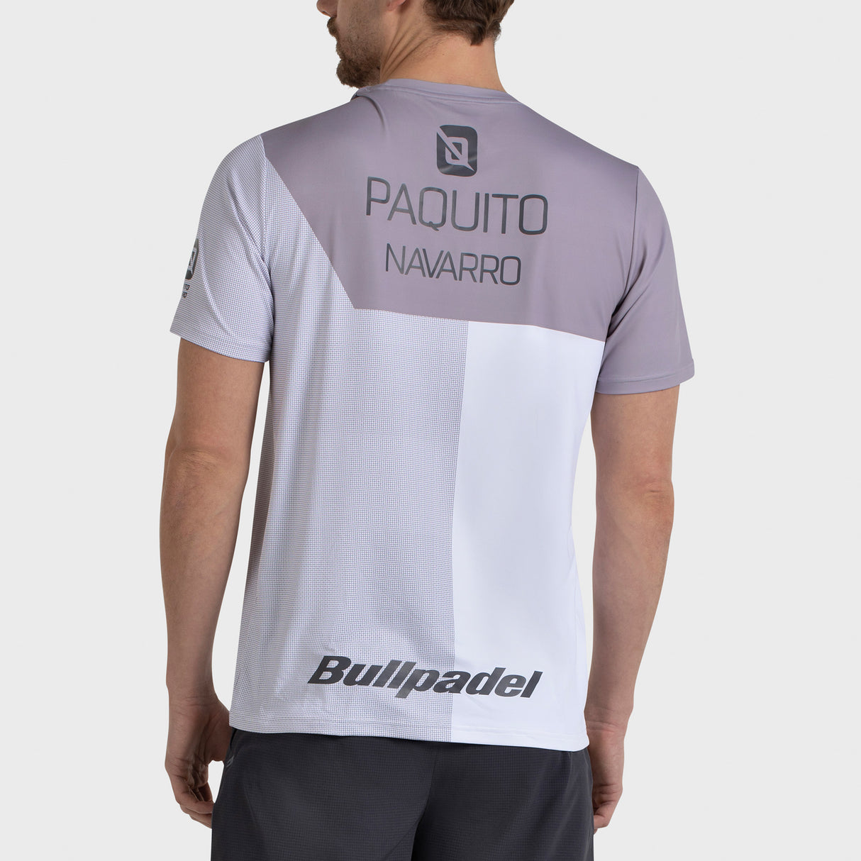 Tee Shirt de padel Bullpadel Paquito Navarro 26I Blanco