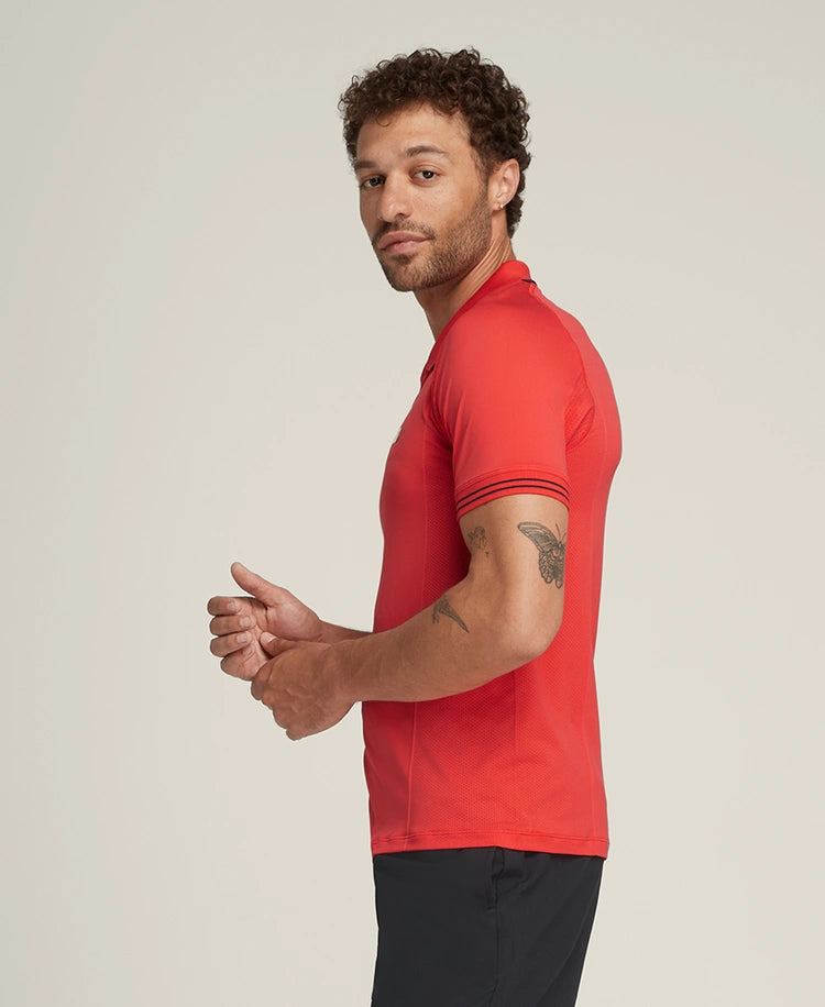 Polo Wilson Bela Seamless Rouge confort et coupe