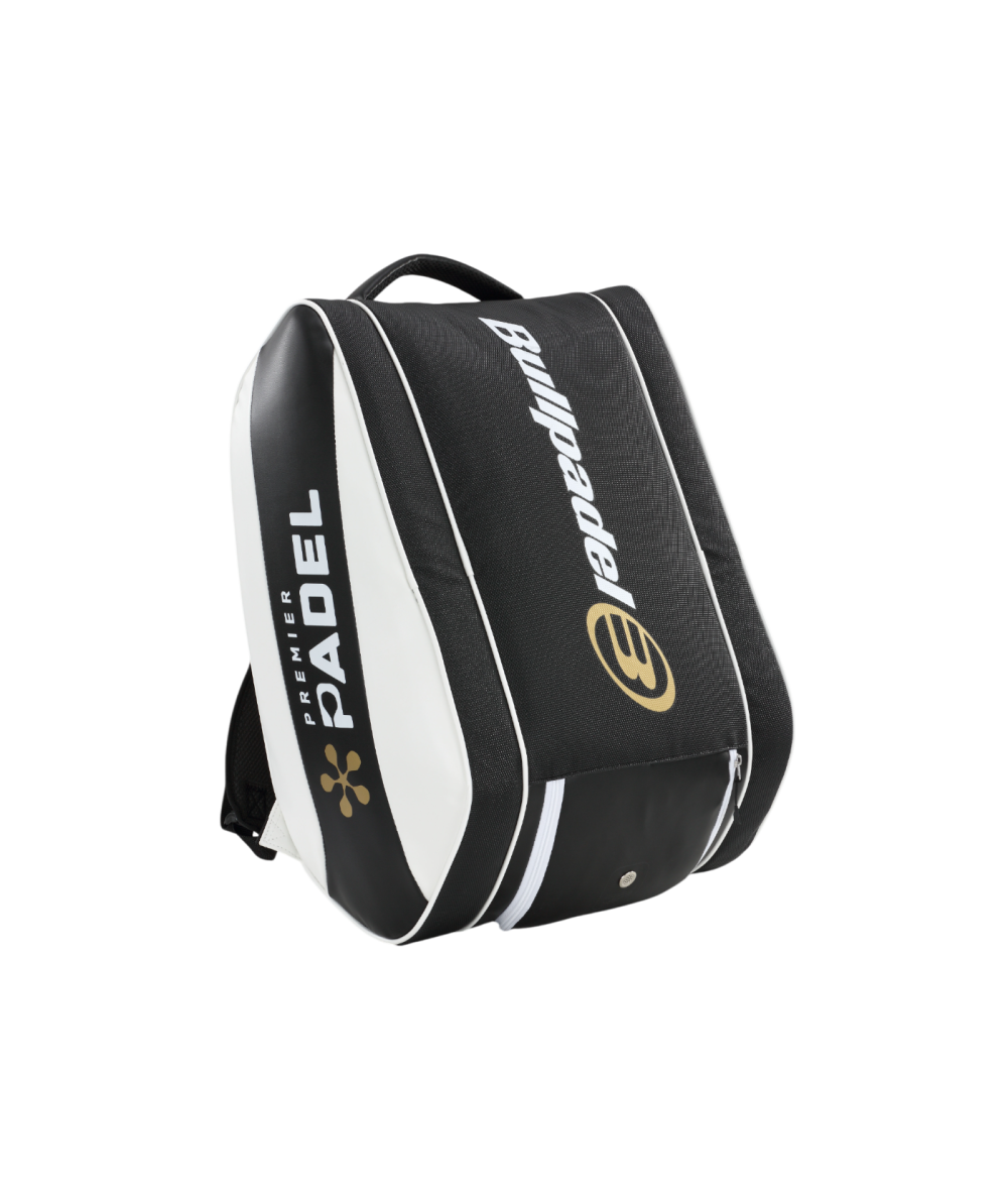 Détail des finitions du Sac Bullpadel Vertex Premier Padel Blanc