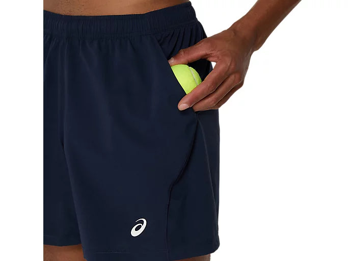 Détail tissu respirant Short Asics Court Short Midnight