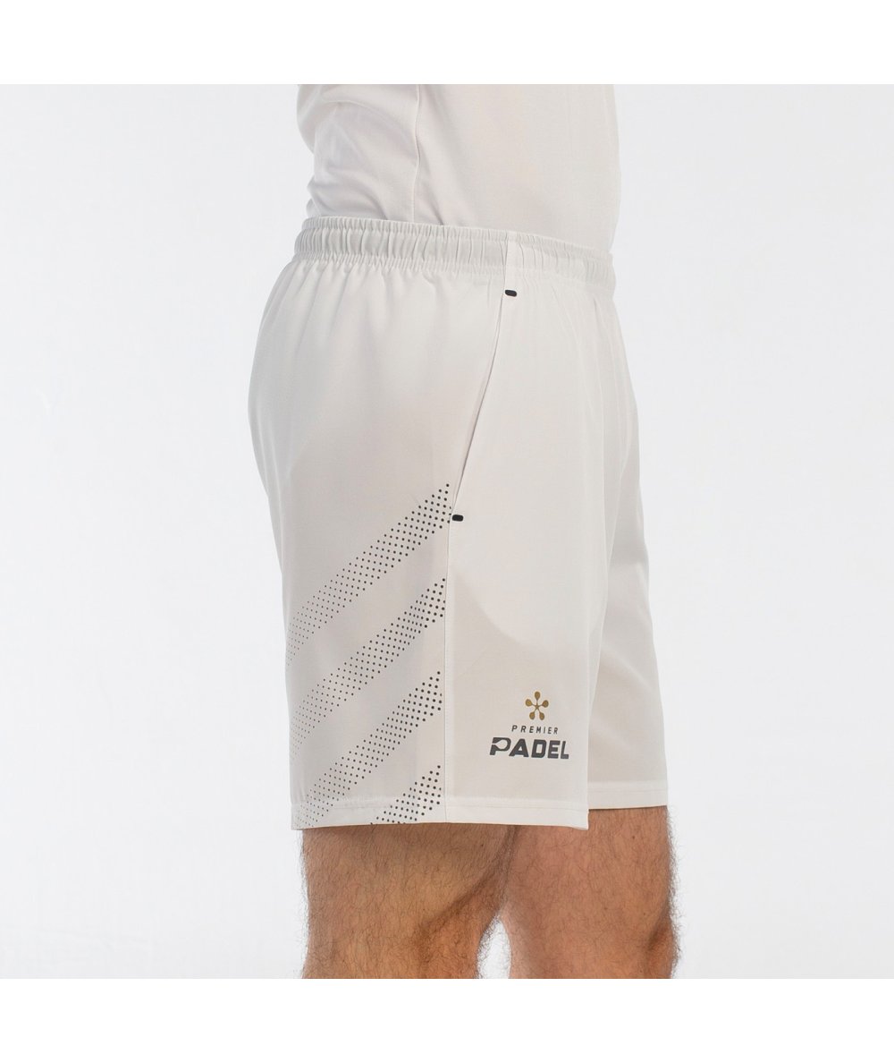 Profil du Short Bullpadel Brozo Blanc