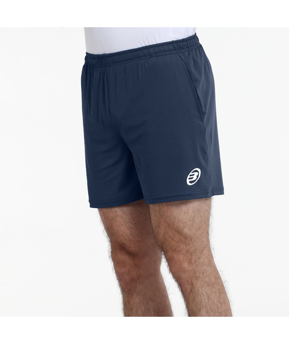 Side view of Short Bullpadel Meis Azul Marino shorts