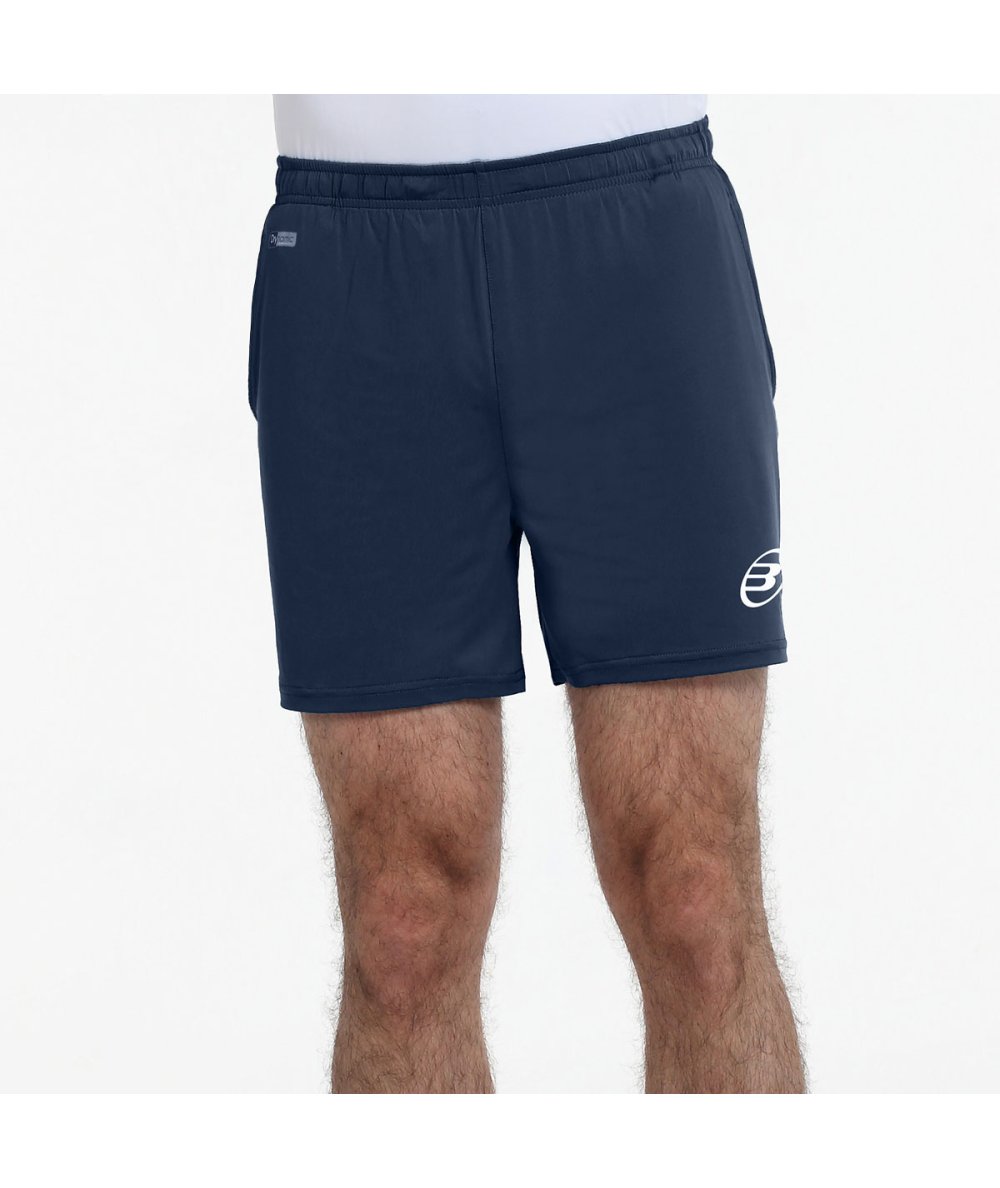Front view of Short Bullpadel Meis Azul Marino shorts