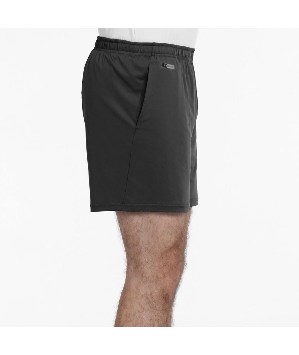 Side angle of Short Bullpadel Meis Noir shorts