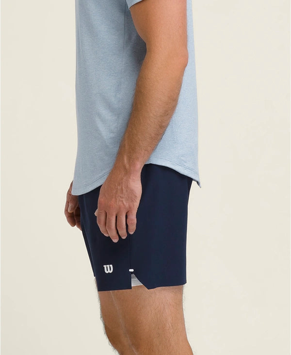 Détail tissu et ceinture Short Wilson Tournament V2 7'' Navy