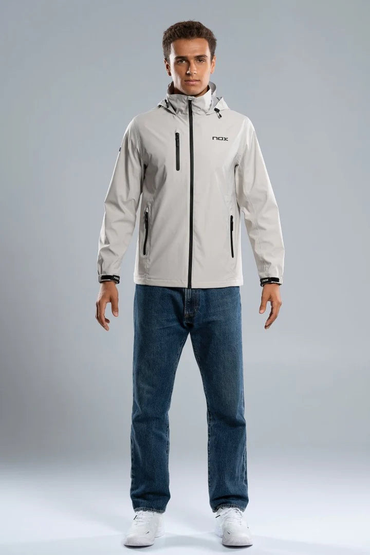 Veste de padel Nox Softshell Gris Clair