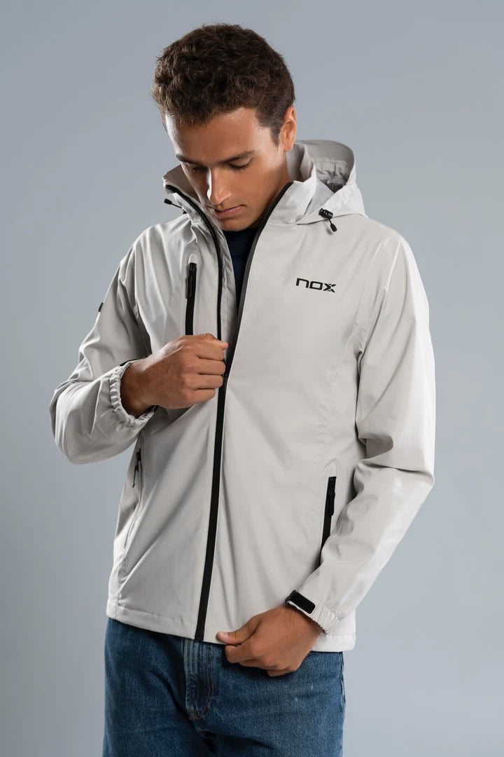 Veste de padel Nox Softshell Gris Clair