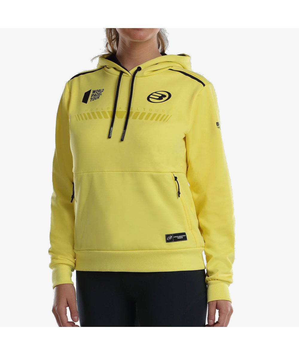 Détail du tissu du sweatshirt Bullpadel Leste Citron