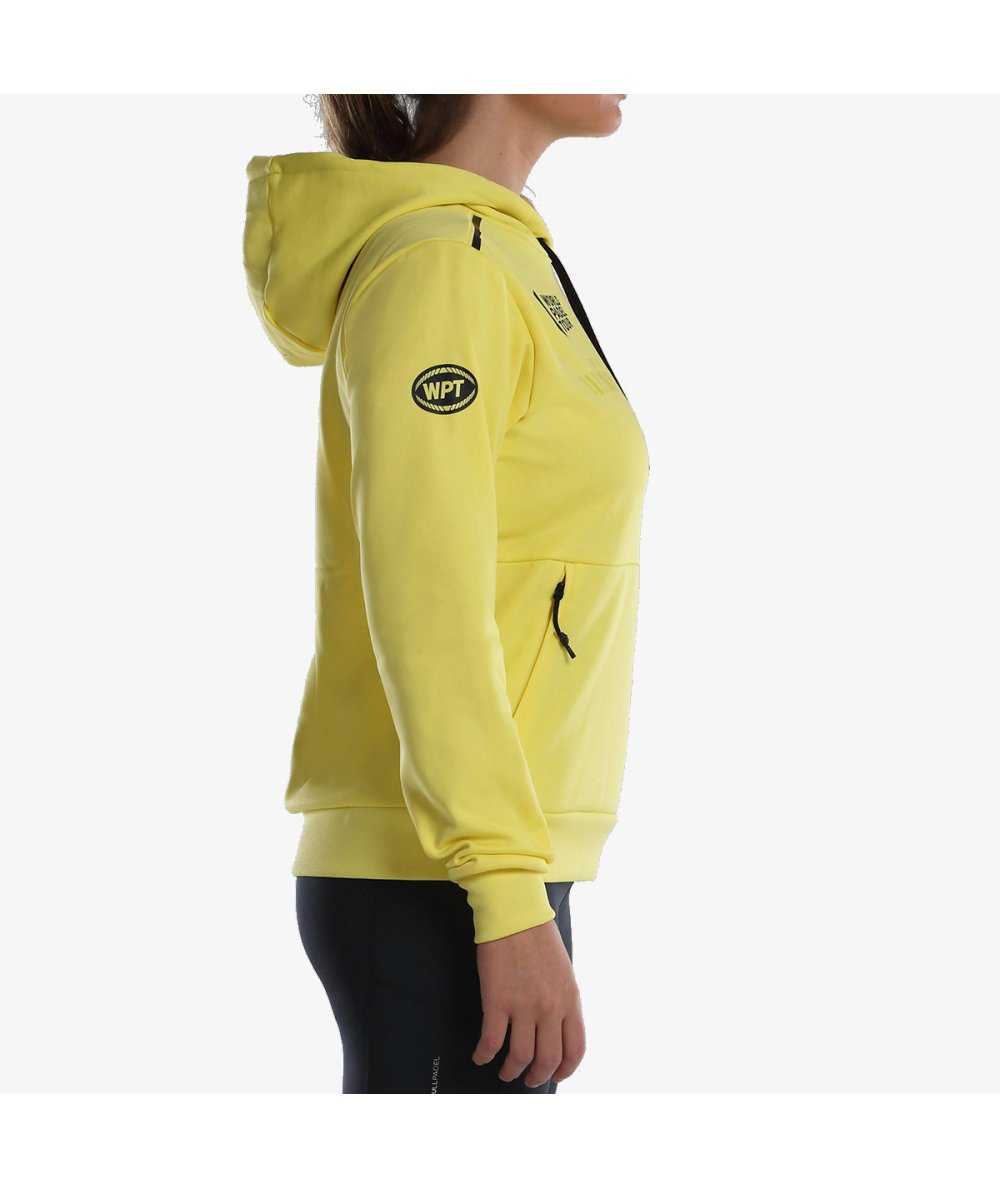 Vue arrière du sweatshirt Bullpadel Leste Citron