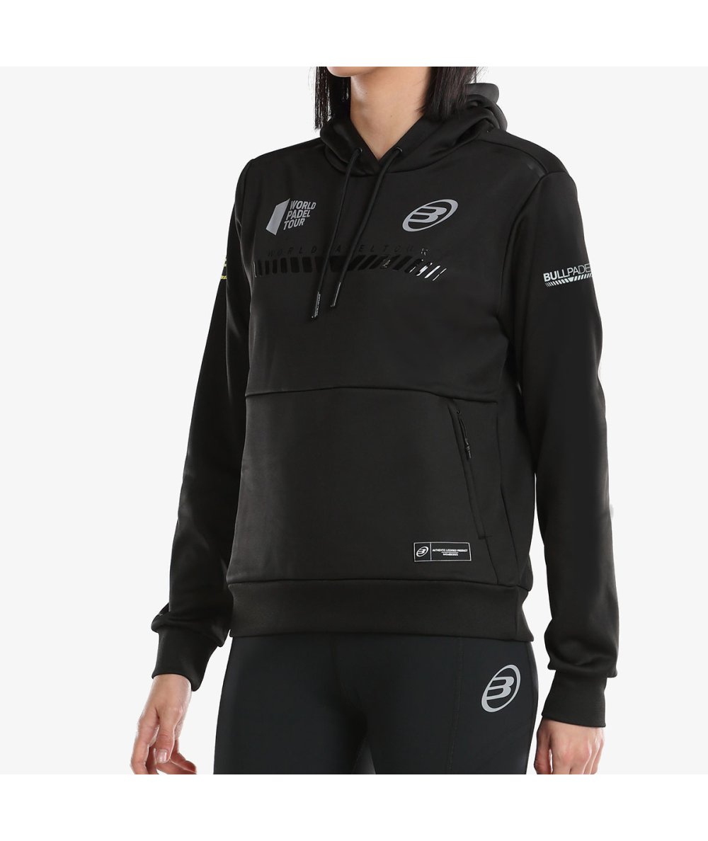 Détail du tissu du sweatshirt Bullpadel Leste Black