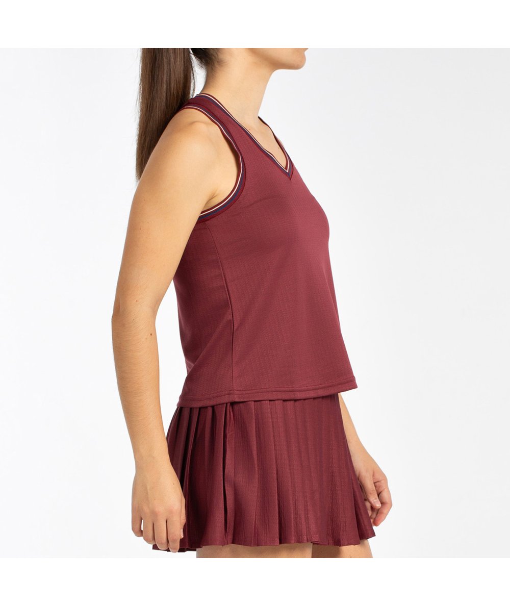 Débardeur de padel Bullpadel Aza Vino Burdeos