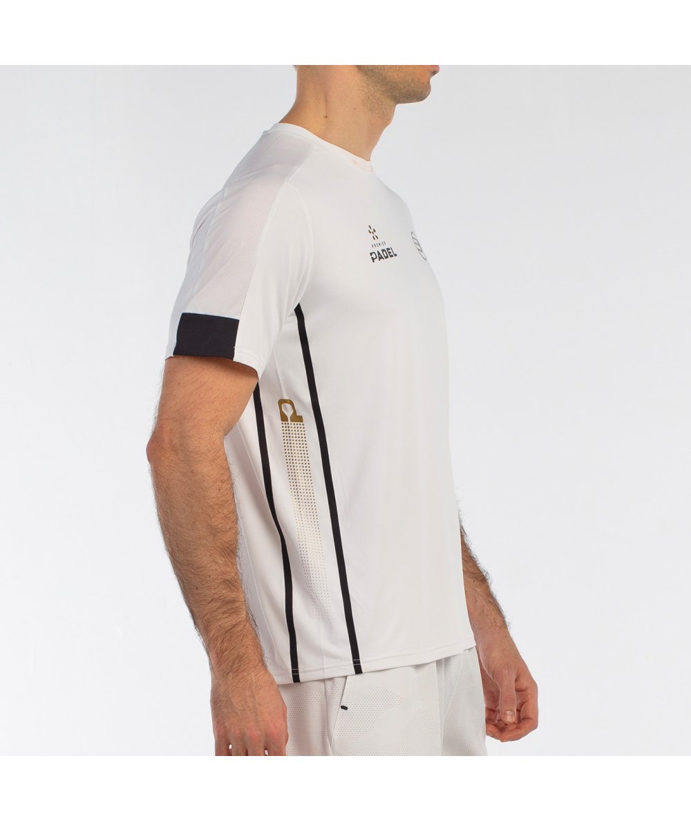 Profil du Tee Shirt Bullpadel Borni Blanc