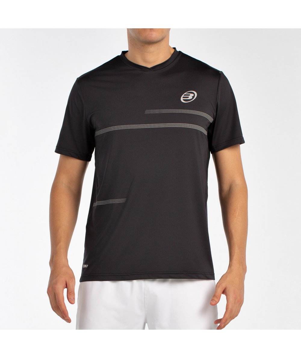 Tee Shirt de padel Bullpadel Montuno Negro
