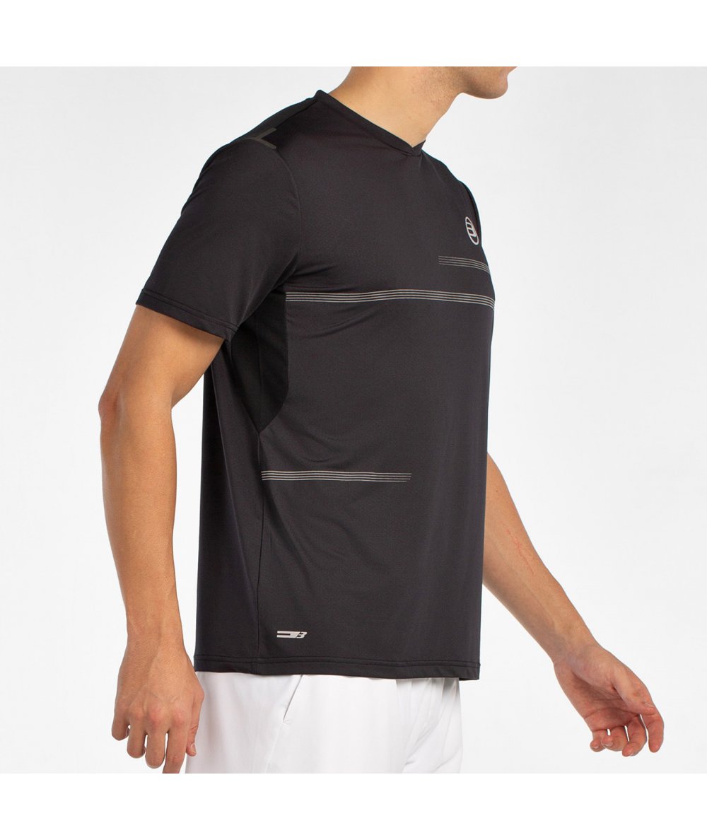 Tee Shirt de padel Bullpadel Montuno Negro