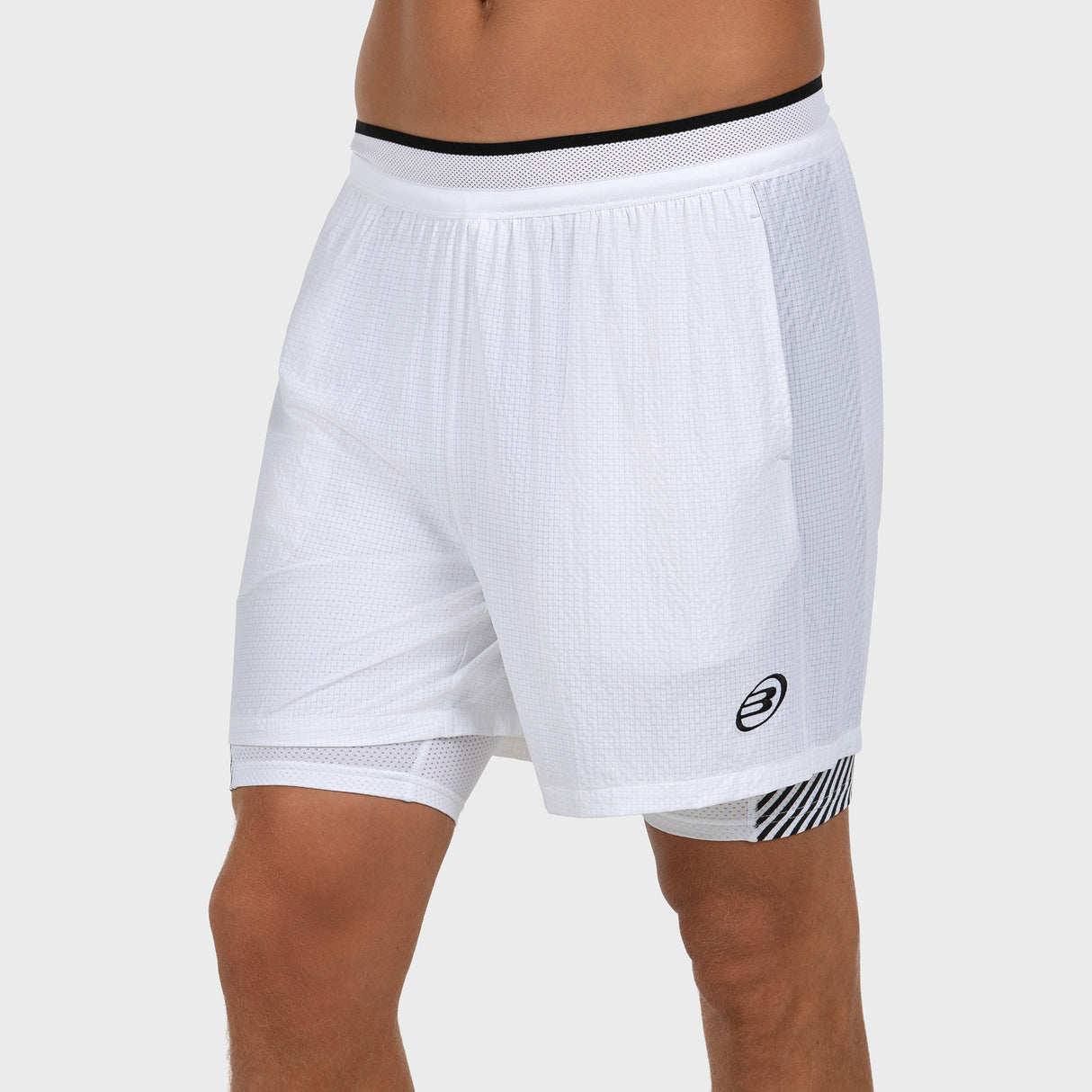 Short de padel Bullpadel Tanoel Blanco