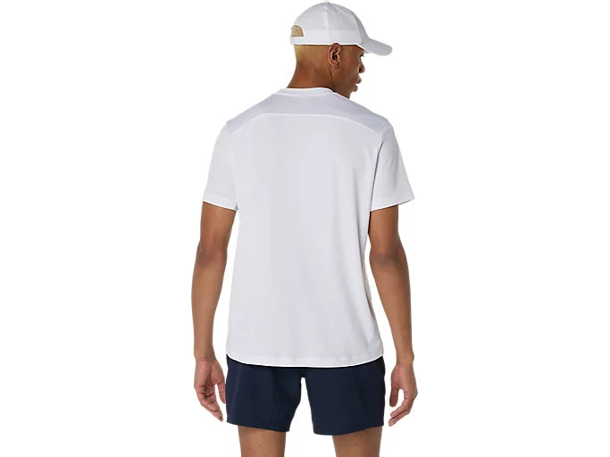 Tee Shirt Asics Court SS Top Brilliant White vue arrière