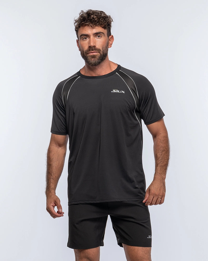 Tee Shirt Siux Match 2 Black vue de face
