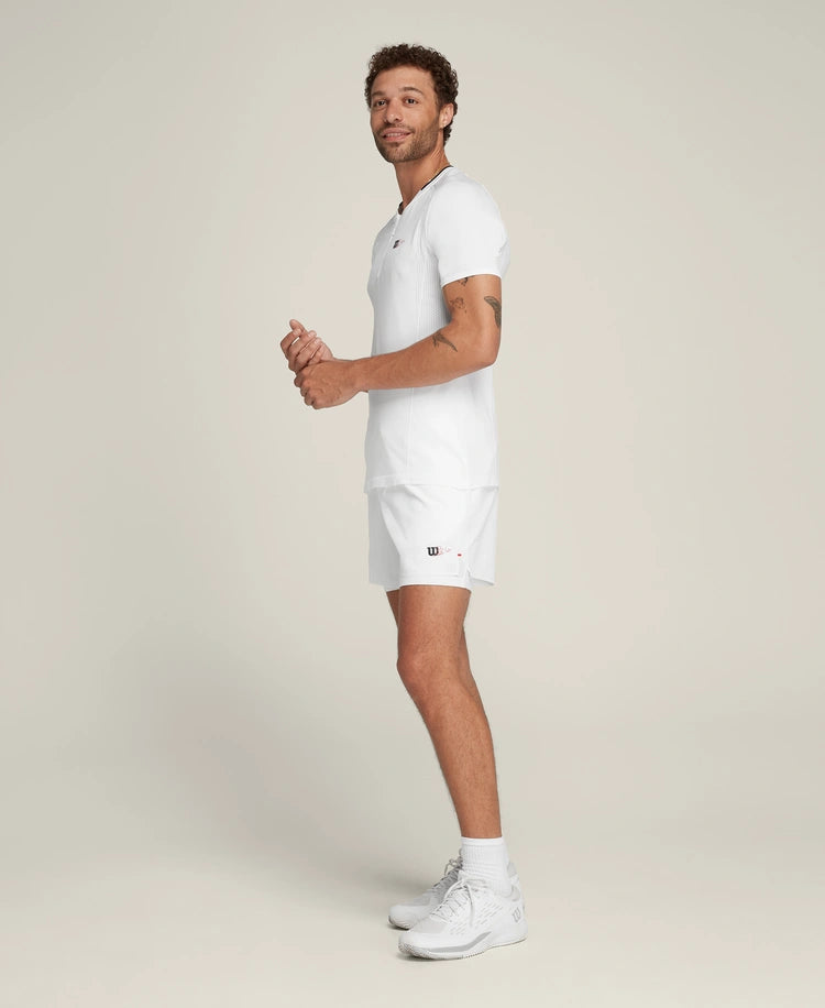 Tee Shirt Wilson Zip Blanc détail fermeture éclair