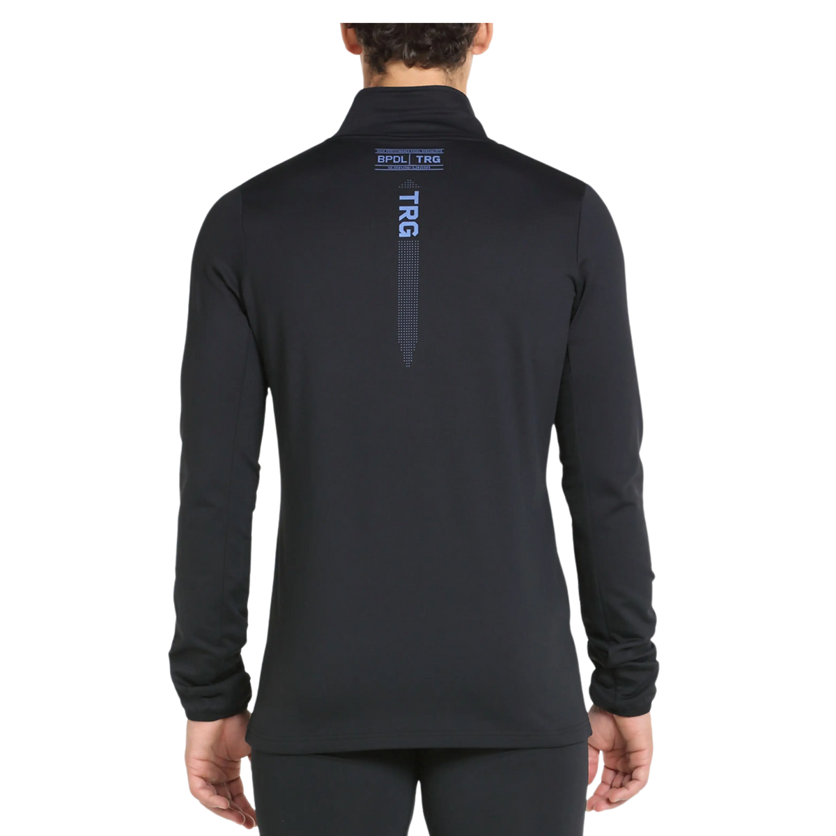 Veste Bullpadel Trives Noir portée par un joueur