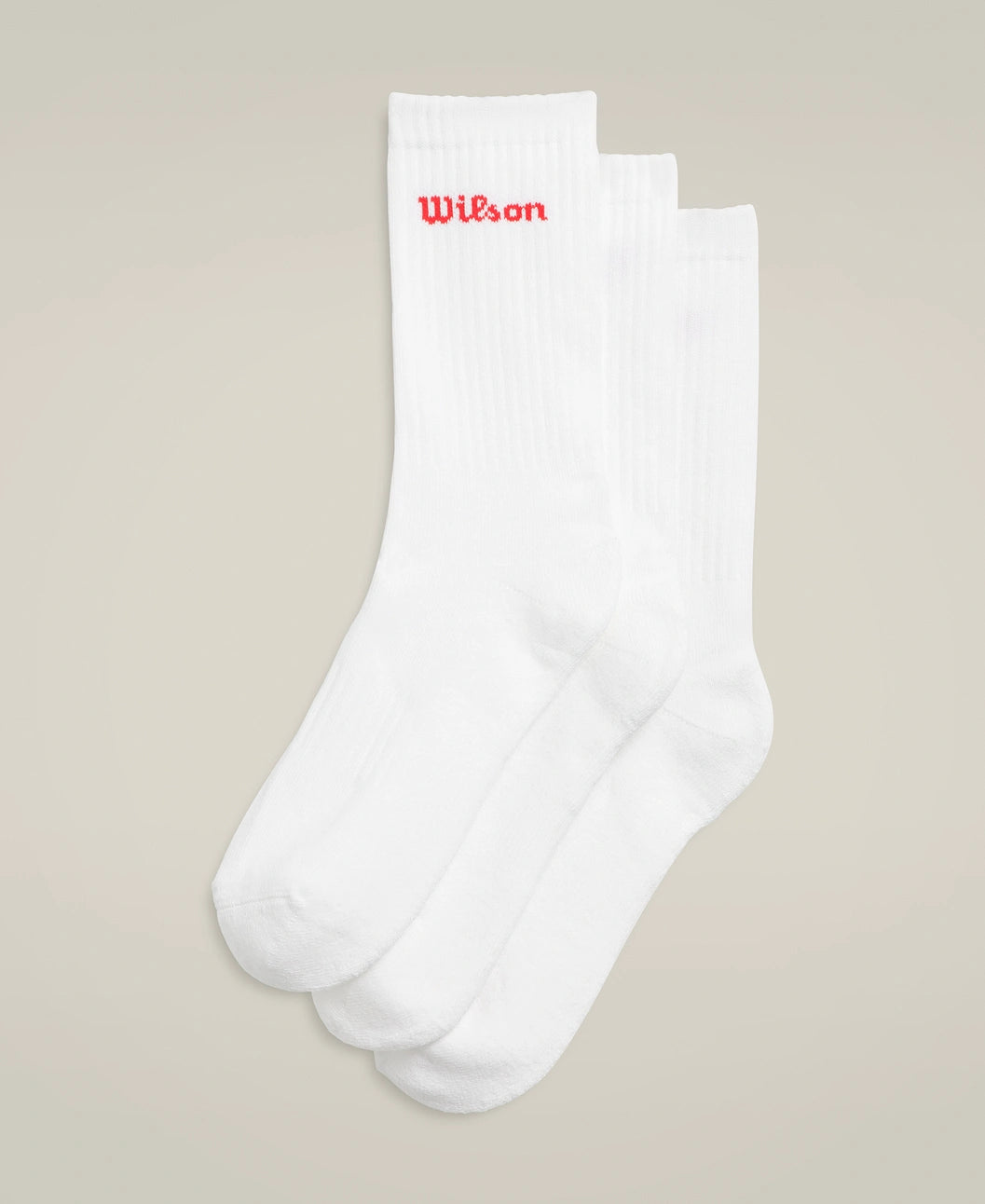 Chaussettes Wilson Crew Logo Bright White vue principale