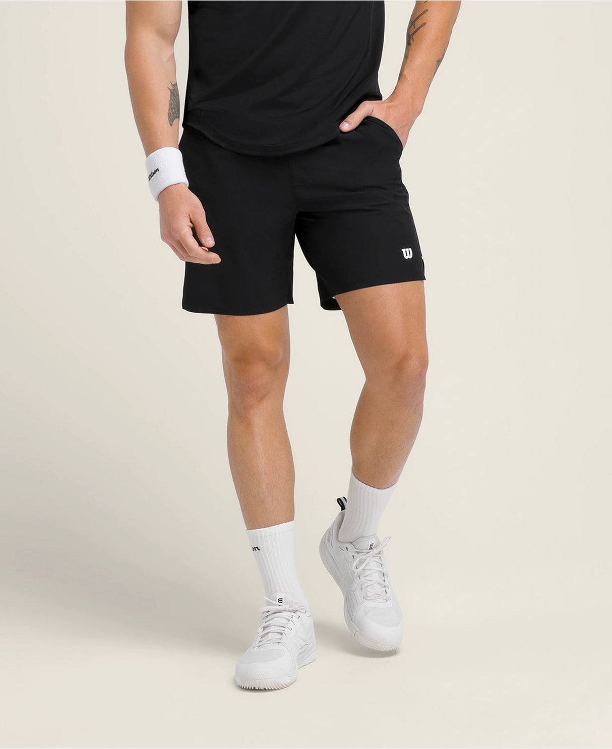 Short Wilson Tournament V2 7'' Black – Vue de face
