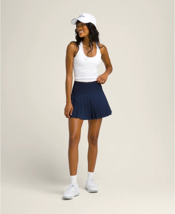 Jupe Wilson Midtown Classic Navy portée en match