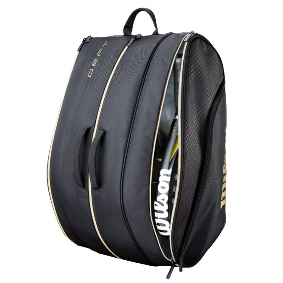 Sac de padel Wilson Defy V1 Black / Gold