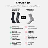Chaussettes Floky S-Mash 3D Black