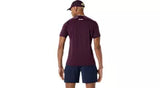 Tee Shirt Asics Match Jacquard SS Top Dark Aubergine